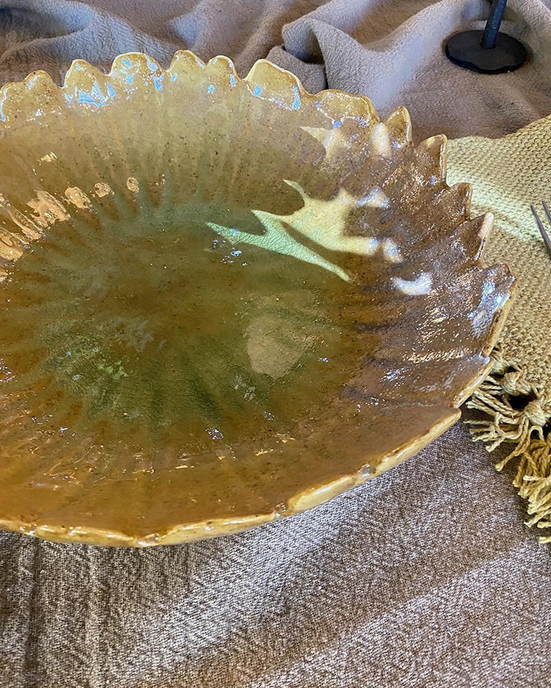 Sandstone Mati salad bowl
