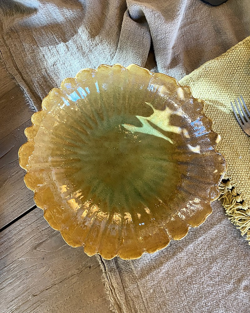 Sandstone Mati salad bowl