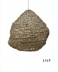 Recycled paper pendant lamp