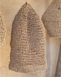 Recycled paper pendant lamp