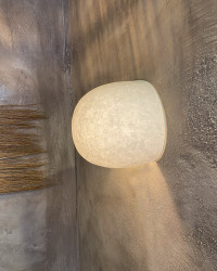 Recycled paper Pebble Wall lamp