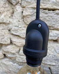 Black Thermoplastic Light Socket Outdoor