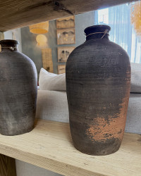 Small terracotta jar