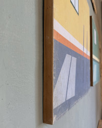 Splash Square sign made of crumpled paper