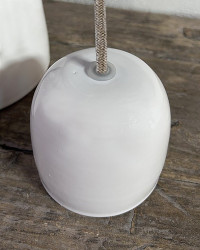 Ksi / Delta / Omega Meli Melo varnished ceramic pendant lamp by The Gentle Factory