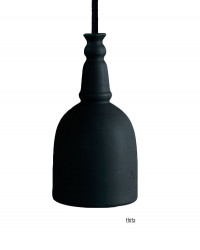Black ceramic Pendant lamp by The Gentle Factory