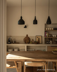Black ceramic Pendant lamp by The Gentle Factory