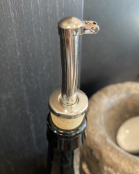 Bouchon doseur en métal & liège