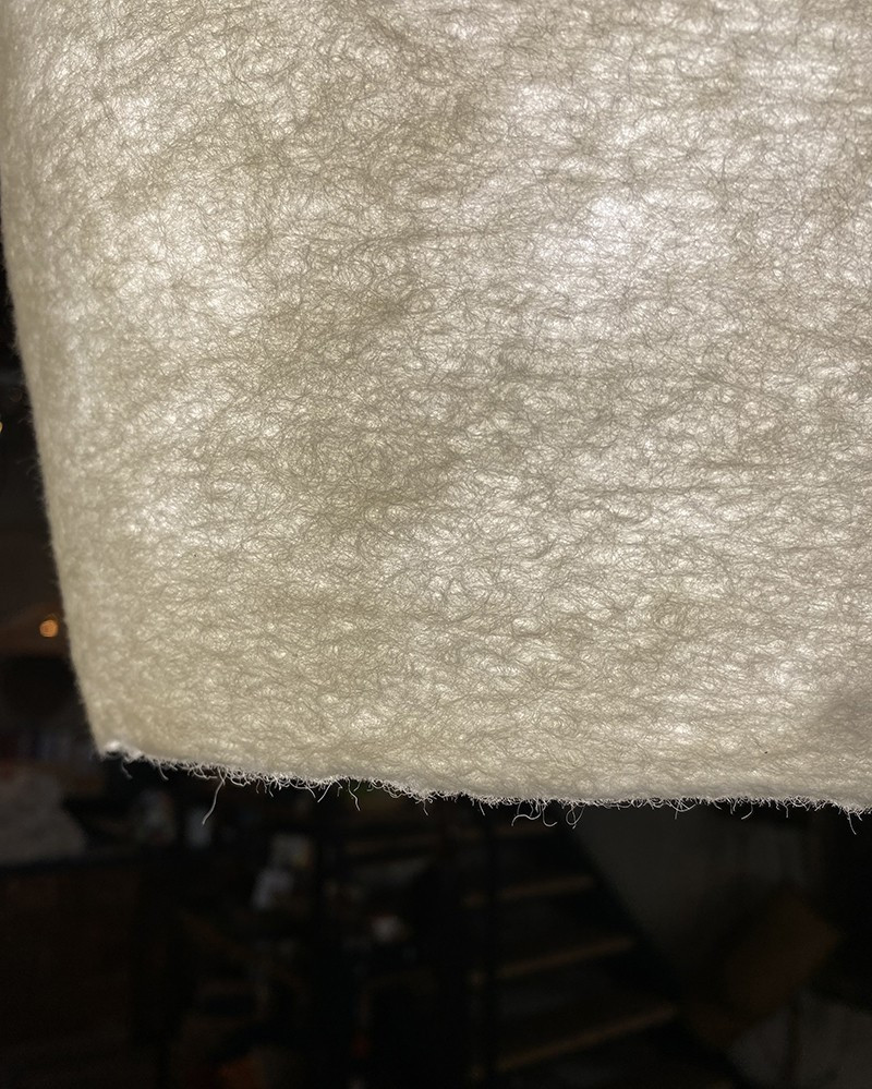 Wool felt pendant light