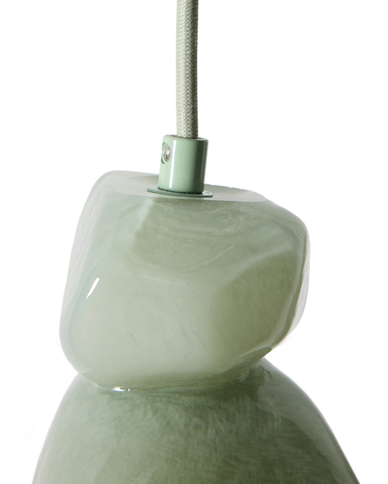 Glass pendant light