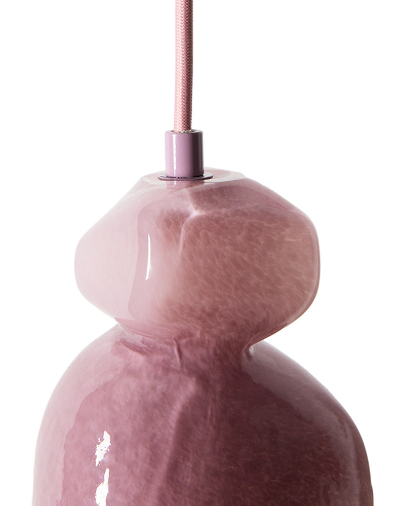 Glass pendant light