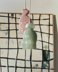 Glass pendant light