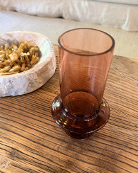 Little recycled glass tube vase