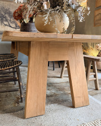 Table Rambla en teck brut