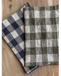 Vintage Gingham Linen Placemat