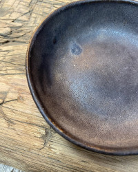 Assiette creuse Flow Blackish en céramique