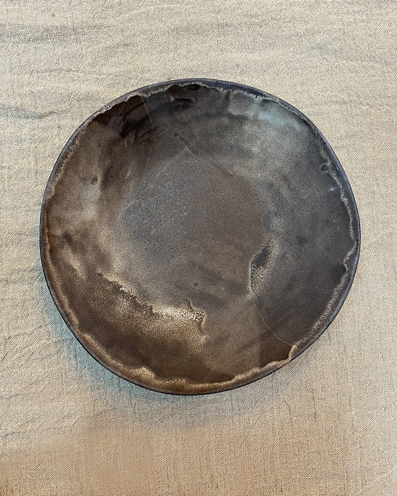 Assiette creuse Flow Blackish en céramique