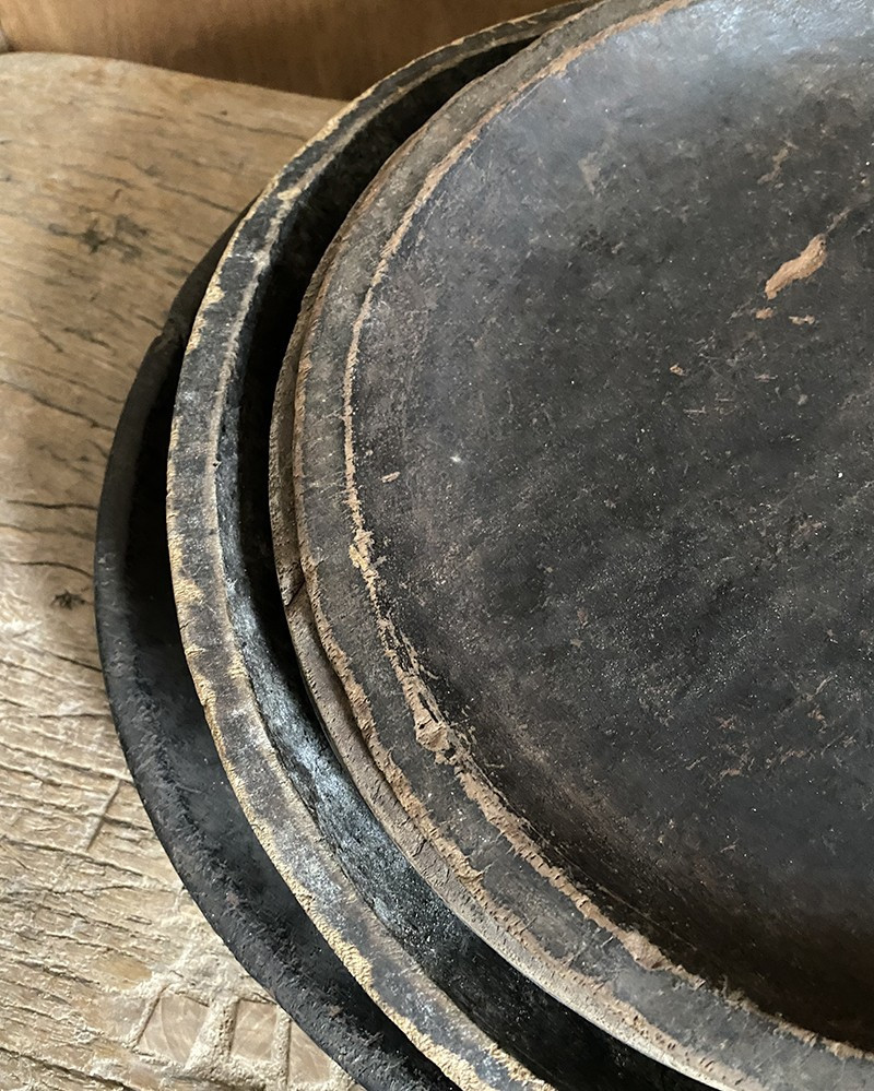 Assiette de Sumatra en bois - pièce unique