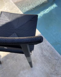 Chaise extérieure Marie en aluminium