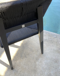 Chaise extérieure Marie en aluminium