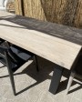 Aluminum & Teak Outdoor Table Antica