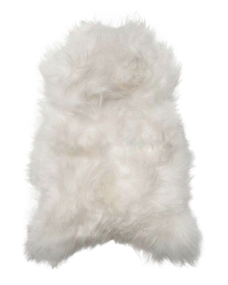 Peau de mouton Islandaise naturelle blanche/noire/taupe/rusty