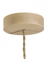 Rosace cylindrique en bois