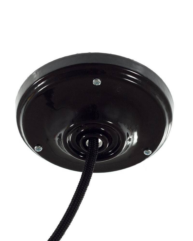 Round Black porcelain Ceiling rose