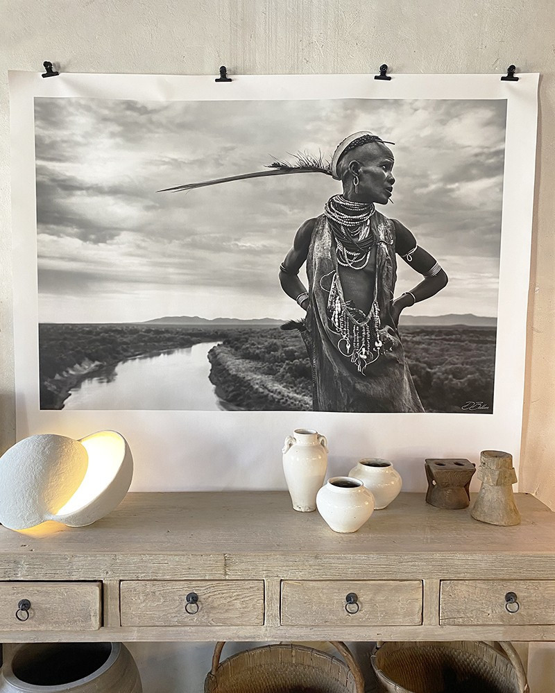 Canvas Print - Femme Karo sur la rive