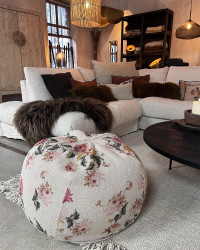 Pouf bulle en lin Wabi-Sabi par Maison de Vacances