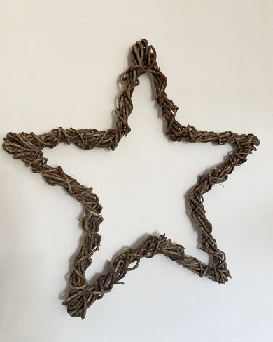 Woven natural Wooden Star