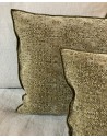 Cushion Vice Versa Bronze in Stone Washed Jacquard by Maison de Vacances