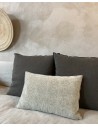 Cushion Vice Versa in Stone Washed Jacquard Cement by Maison de Vacances