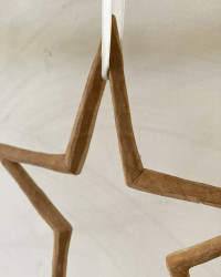 Wooden star to hang up
