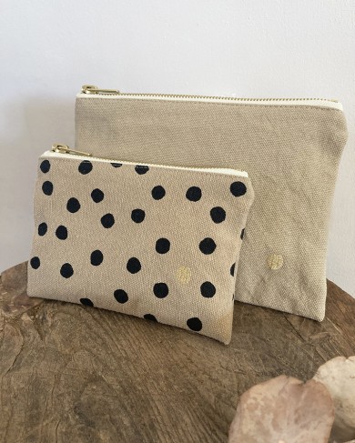 Organic Cotton Ginger Pouch