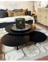 Set of 3 round metal Coffee Tables