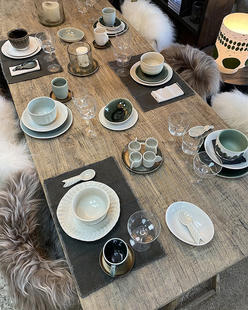 Storm Glazed Sandstone Maguelone Tableware by Jars