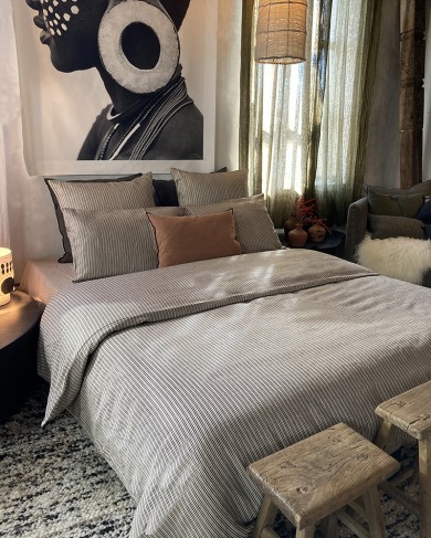 San Gabriel linen bed set by Libeco