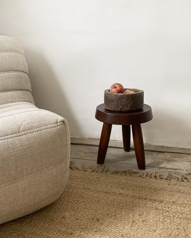 Stool/Side table Charles M in teak