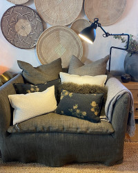Cushion Vice Versa in Canvas Nomade by Maison de Vacances