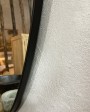 Loft black metal mirror