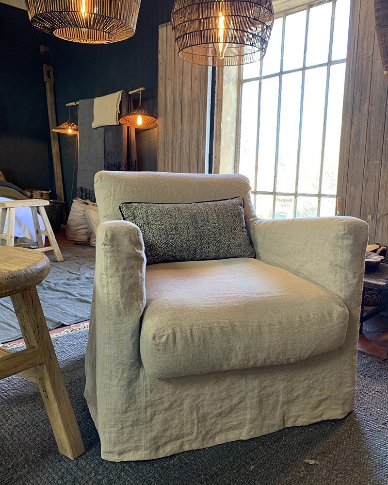Fauteuil Bandol en Lin - Composable