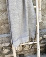 Fouta Desert Gris Lin en coton