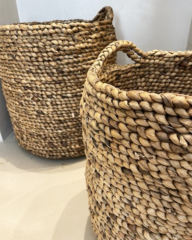 Water Hyacinth Round Basket