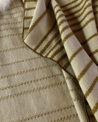 Myre embroided linen canvas Vice Versa bed-cover by Maison de Vacances