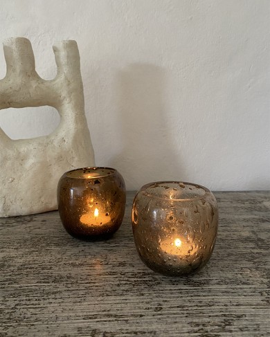 Blown glass Théo Candle Holder