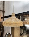 Madame pendant lamp in natural rattan