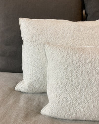 Coussin Vice Versa en Toile Yéti Blanc cassé par Maison de Vacances
