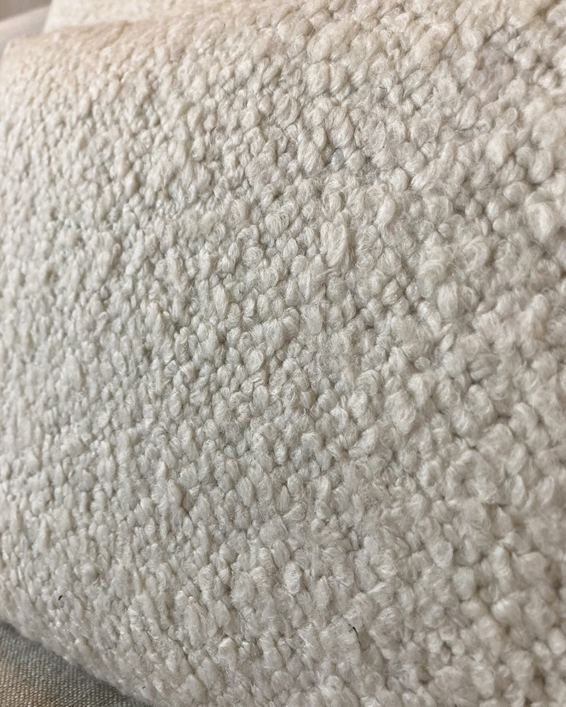 Coussin Vice Versa en Toile Yéti Blanc cassé par Maison de Vacances