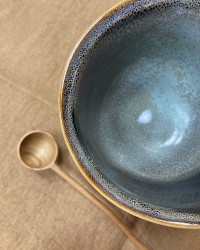 Bol Dashi Écume en grès émaillé par Jars